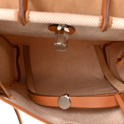 Hermes Vache Hunter Criss Viking Herbag a Dos Retourne Backpack Ecru Beige Naturel 6 of 12