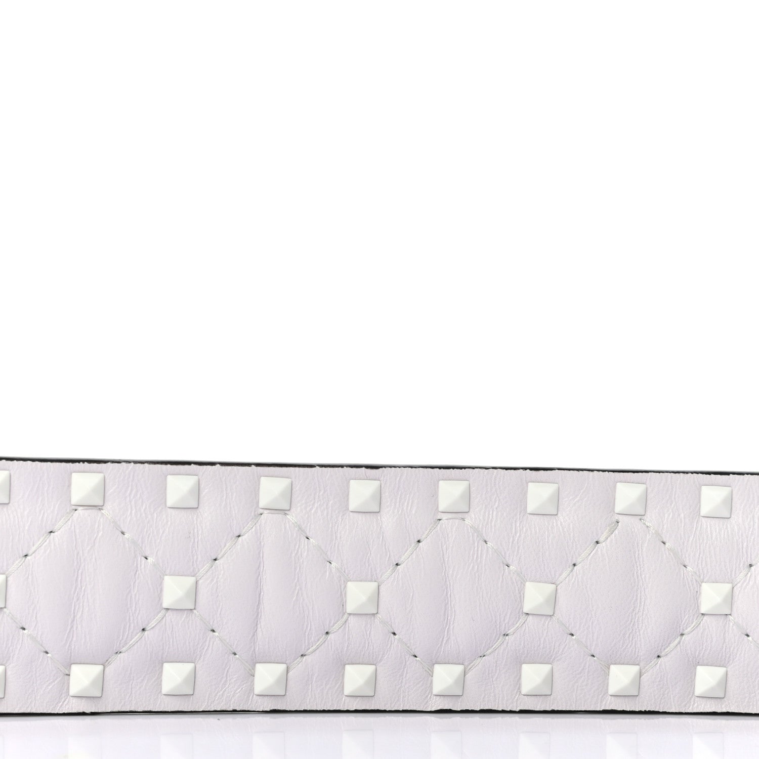 Valentino Garavani Lambskin Free Rockstud Spike Shoulder Strap Optic White 4 of 4