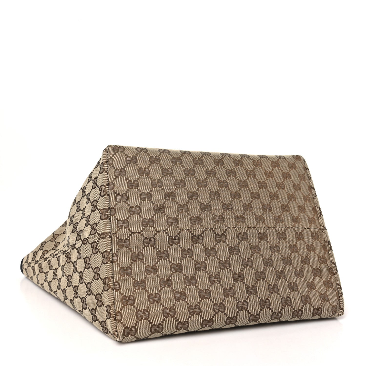 Gucci Grained Calfskin Monogram Large Totissima Reversible Tote Black 7 of 17