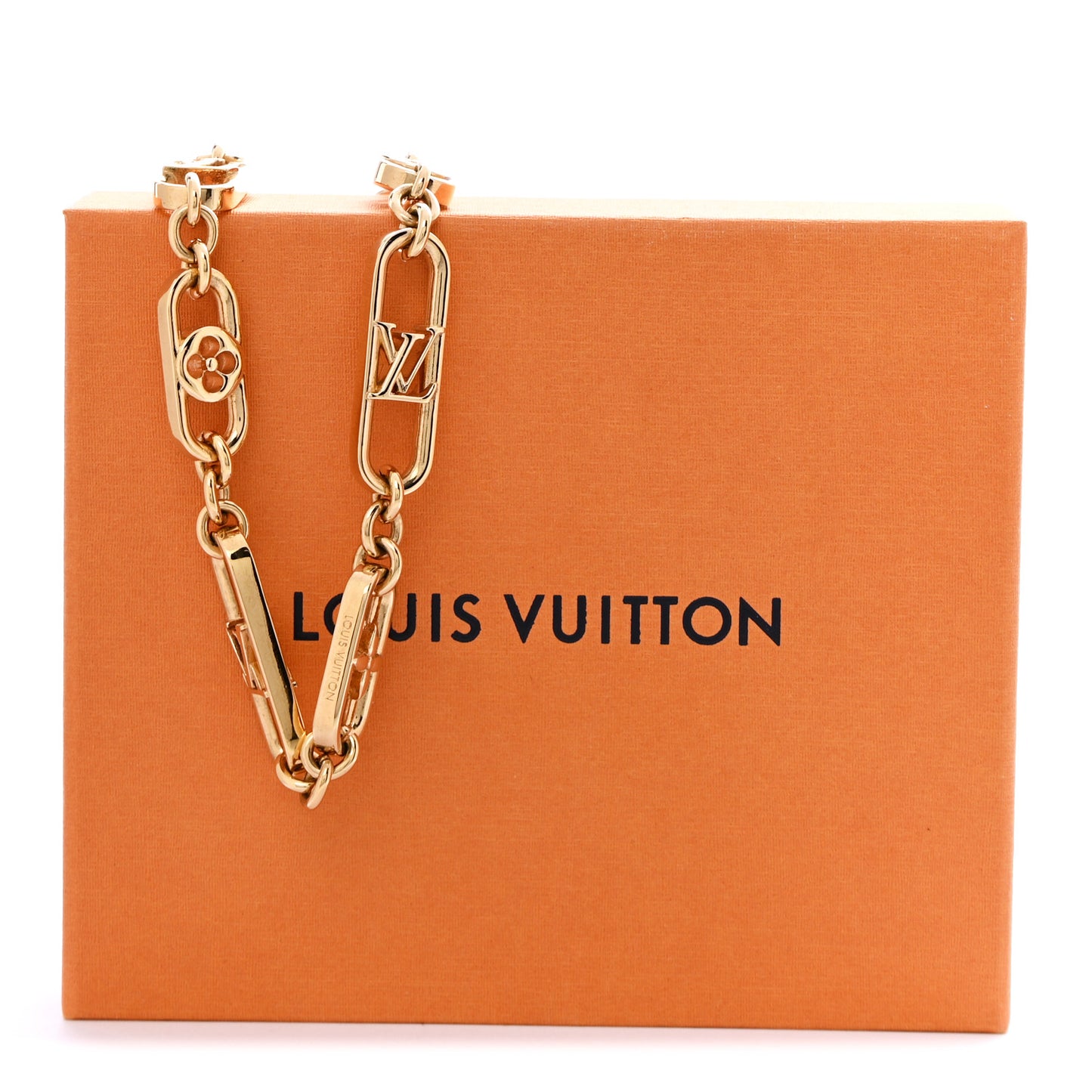 Metal My LV Chain Necklace Gold