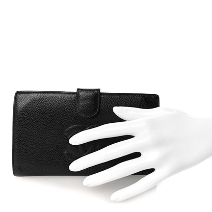 Chanel Caviar Timeless CC French Wallet Black 2 of 11