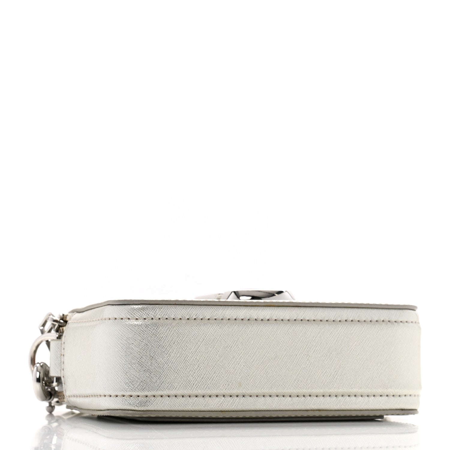 Marc Jacobs Saffiano Small Snapshot Camera Bag Silver 4 of 16