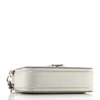 Marc Jacobs Saffiano Small Snapshot Camera Bag Silver 4 of 16