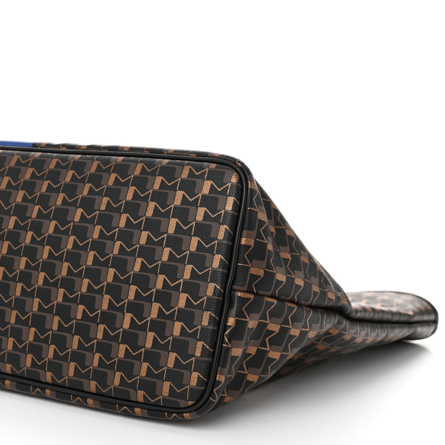 Grained Calfskin Canvas 1920 Oh! Tote Ruban MM Carbon Bronze