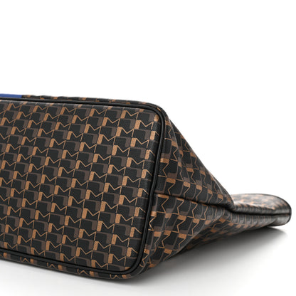 Moynat Grained Calfskin Canvas 1920 Oh! Tote Ruban MM Carbon Bronze 10 of 10