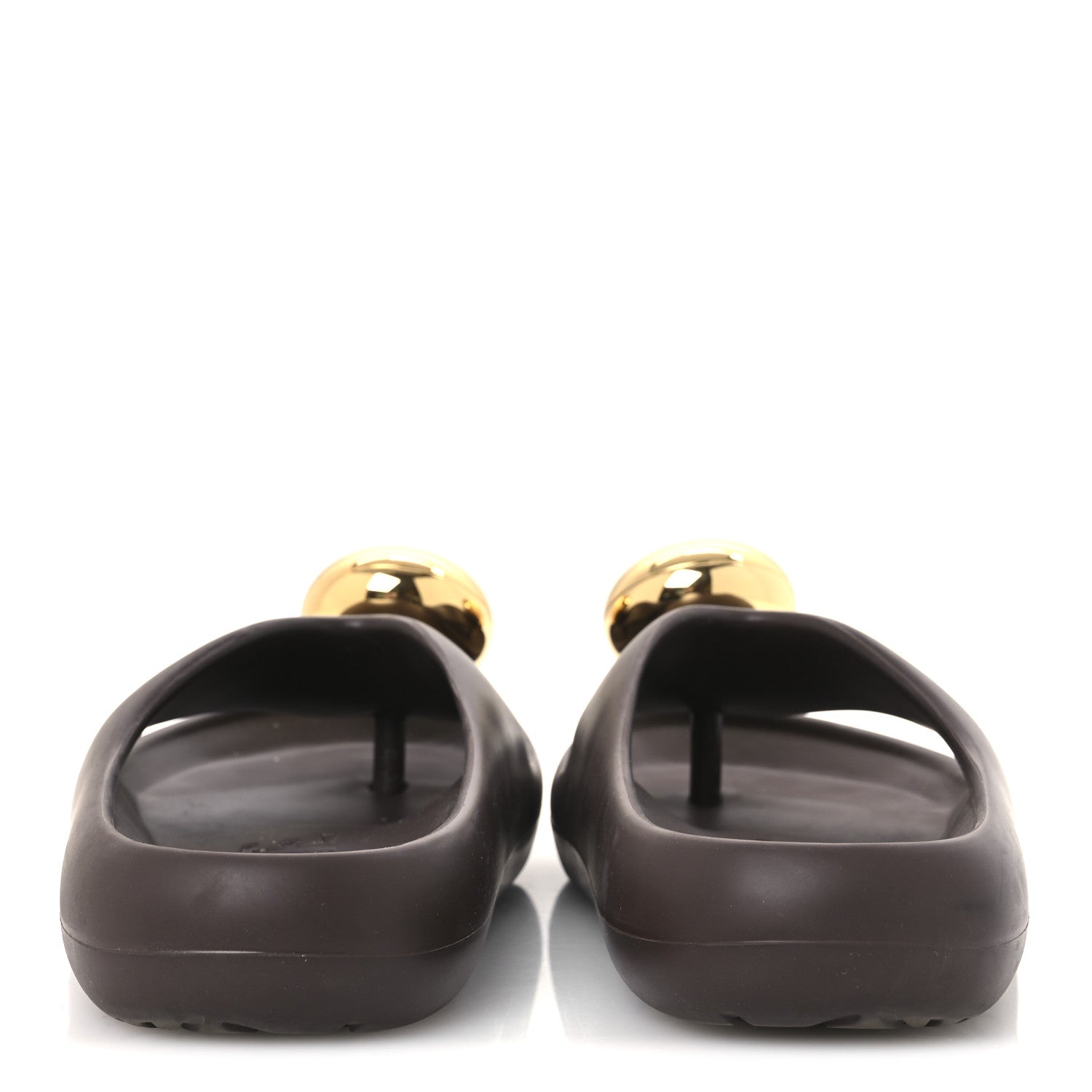 Loewe Foam Rubber Paula's Ibiza Pebble Toe Post Sandals 37 Shitake 6 of 12