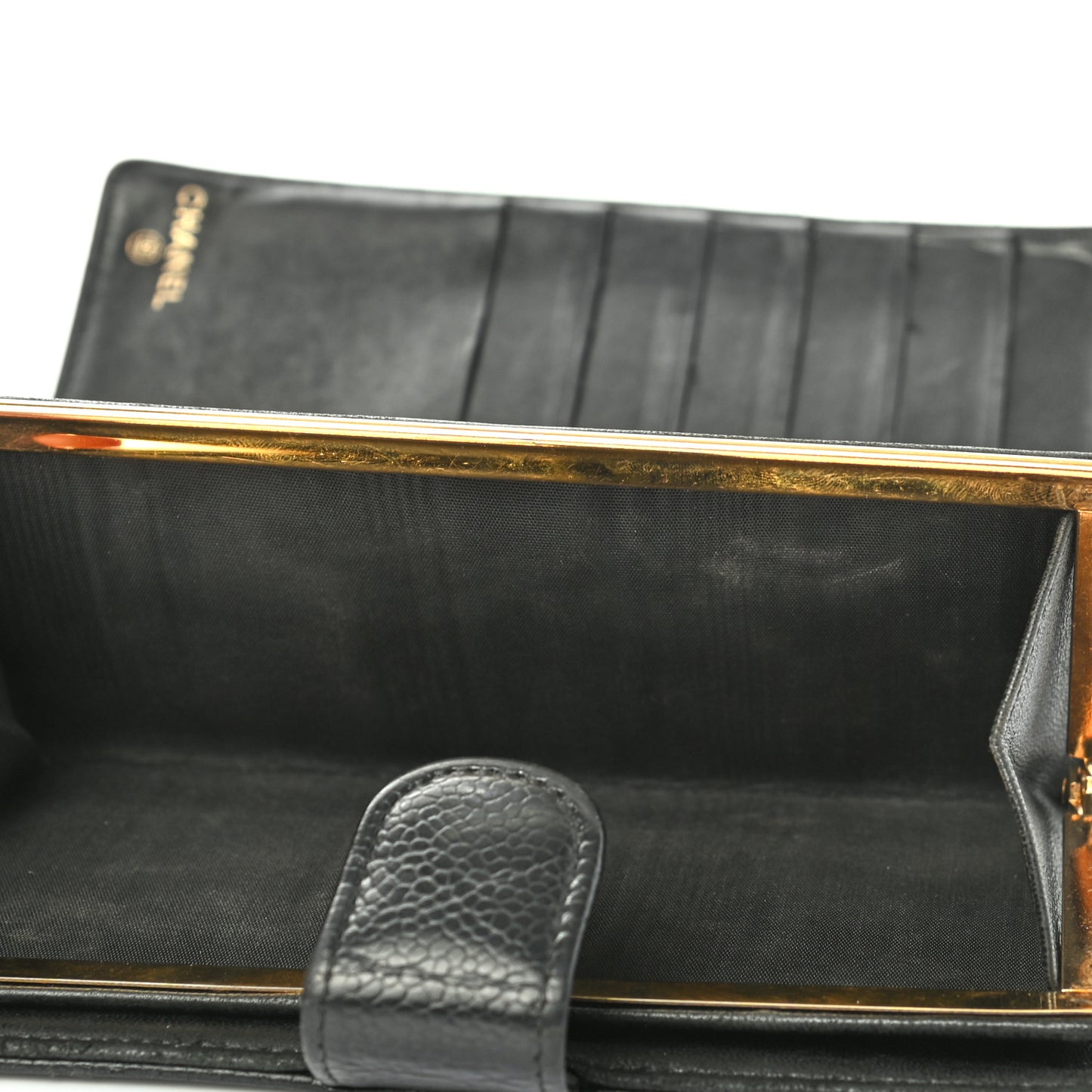 Caviar Timeless CC French Wallet Black