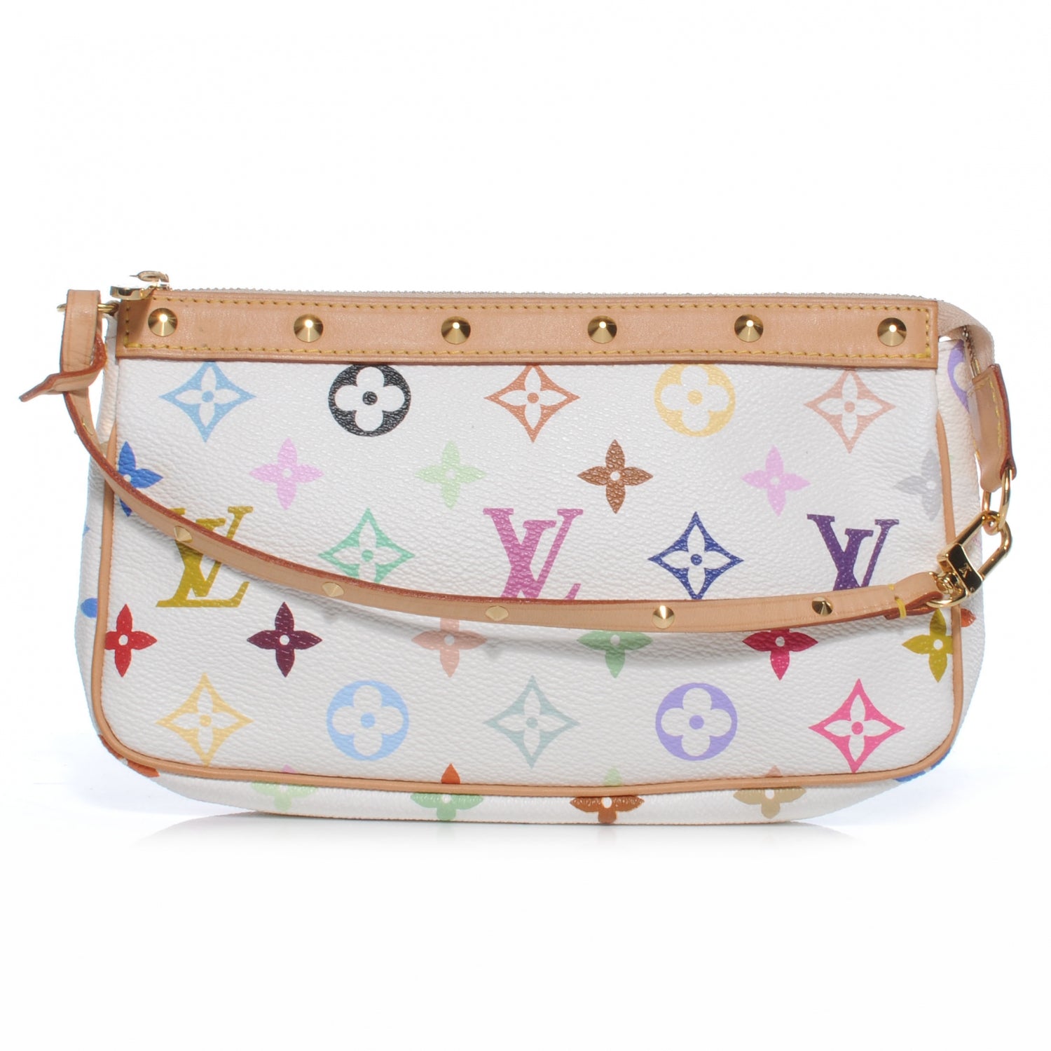 Louis Vuitton Monogram Multicolor Pochette Accessories White 1 of 7