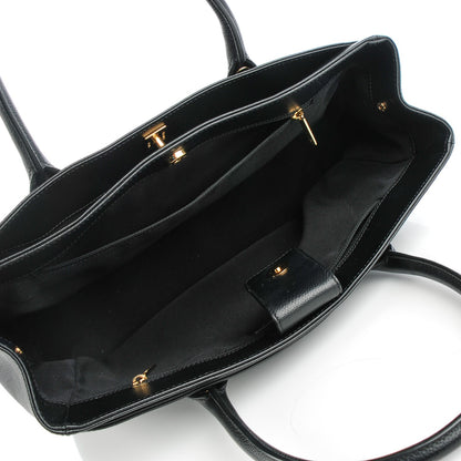 Chanel Calfskin Cerf Executive Shopper Tote Black 6 of 8