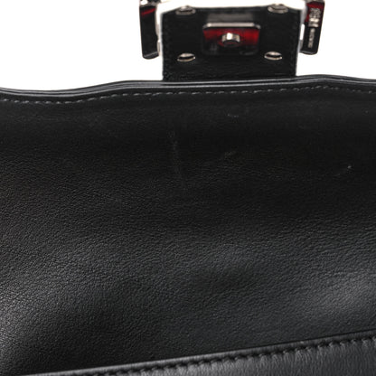 Fendi Calfskin Waves Heart Baguette Black 14 of 16