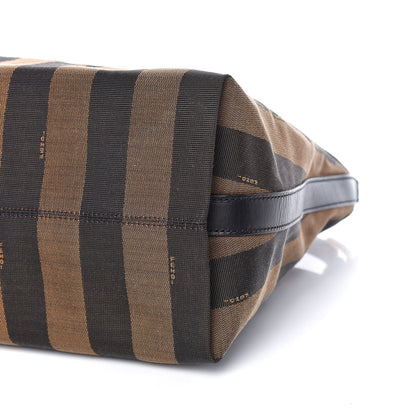 Fendi Pequin Cuoio Vegetale Large Hobo Tobacco Rosso Black 10 of 10