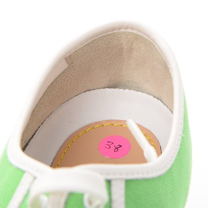 Louis Vuitton Canvas Calfskin Sneakers 38 Green 13 of 14