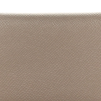 Hermes Epsom Calvi Duo Card Case Etoupe 5 of 9
