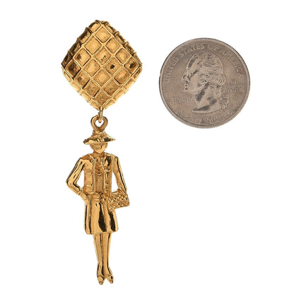 Chanel Coco Clip On Earrings Gold 2 of 4
