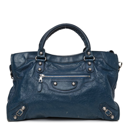 Balenciaga Agneau Giant 12 Silver Hardware City Bleu Cobalt Bleu Electric 1 of 10