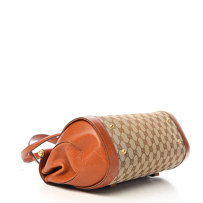 Gucci Monogram Bamboo Bullet Satchel Brown 3 of 19