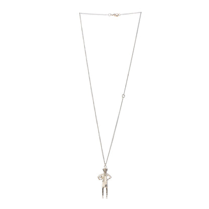 Chanel Enamel Pearl Coco CC Pendant Necklace Gold 3 of 6
