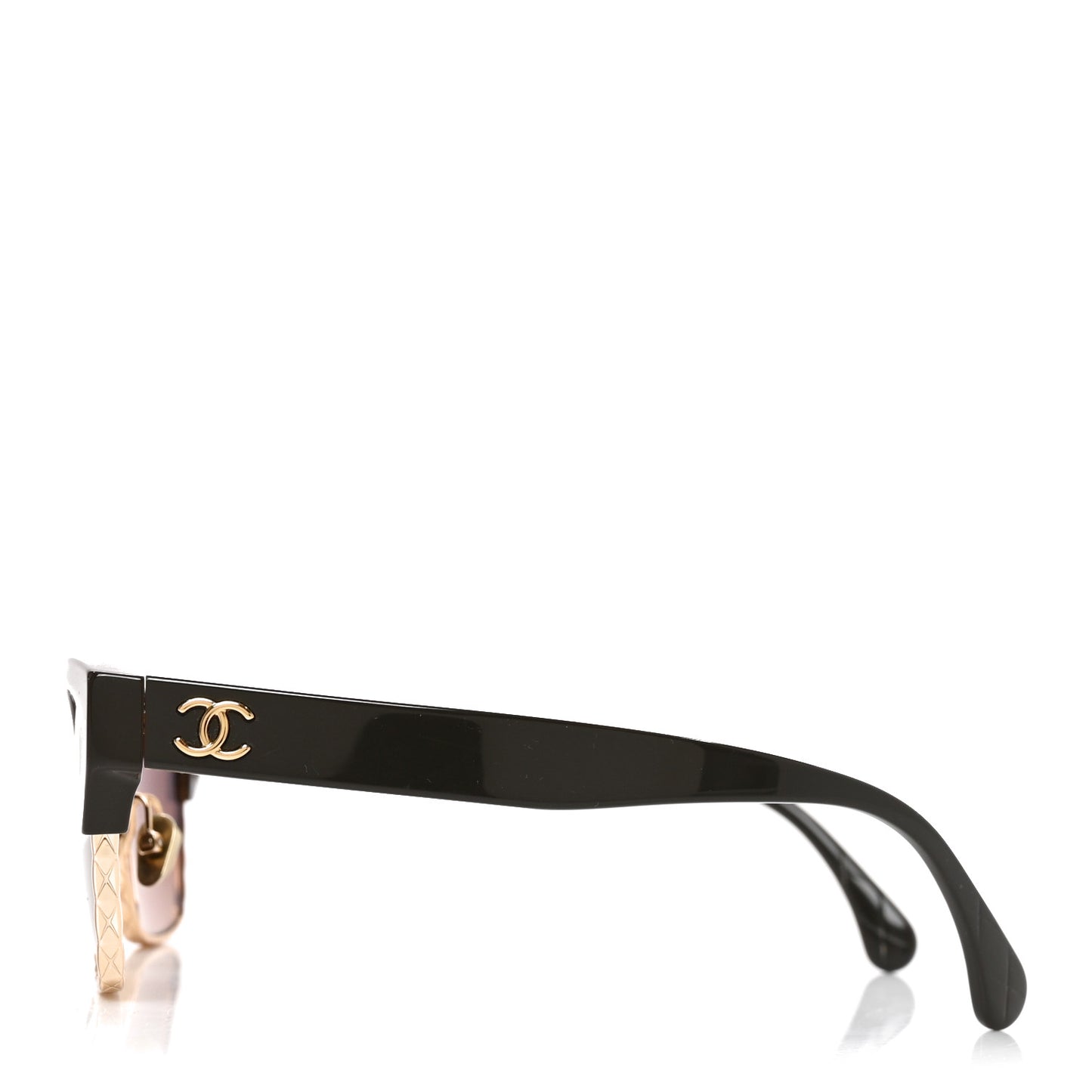 Acetate Metal CC Butterfly Sunglasses 5558 Brown