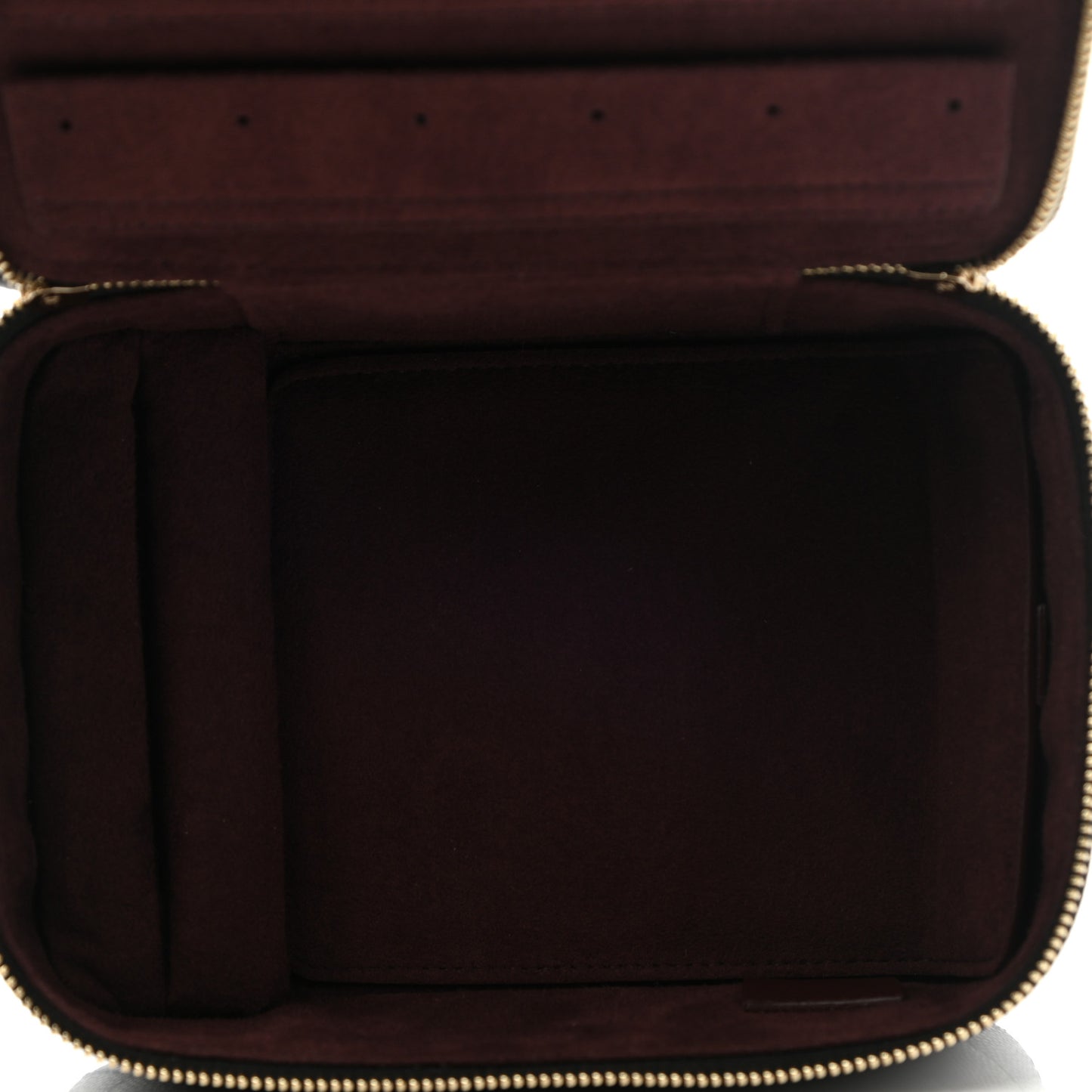 Caviar Quilted Top Handle Jewelry Case Black