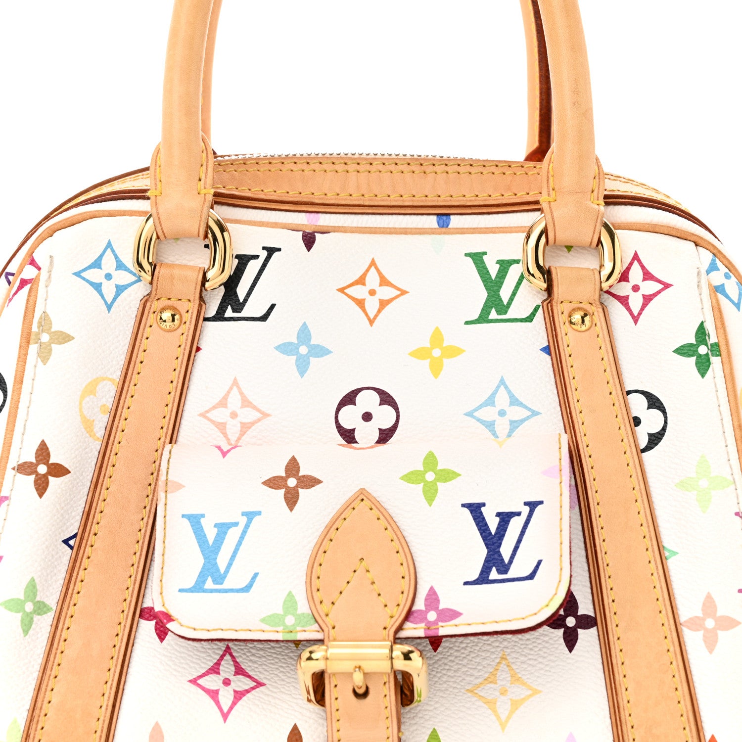 Louis Vuitton Monogram Multicolor Priscilla White 7 of 9