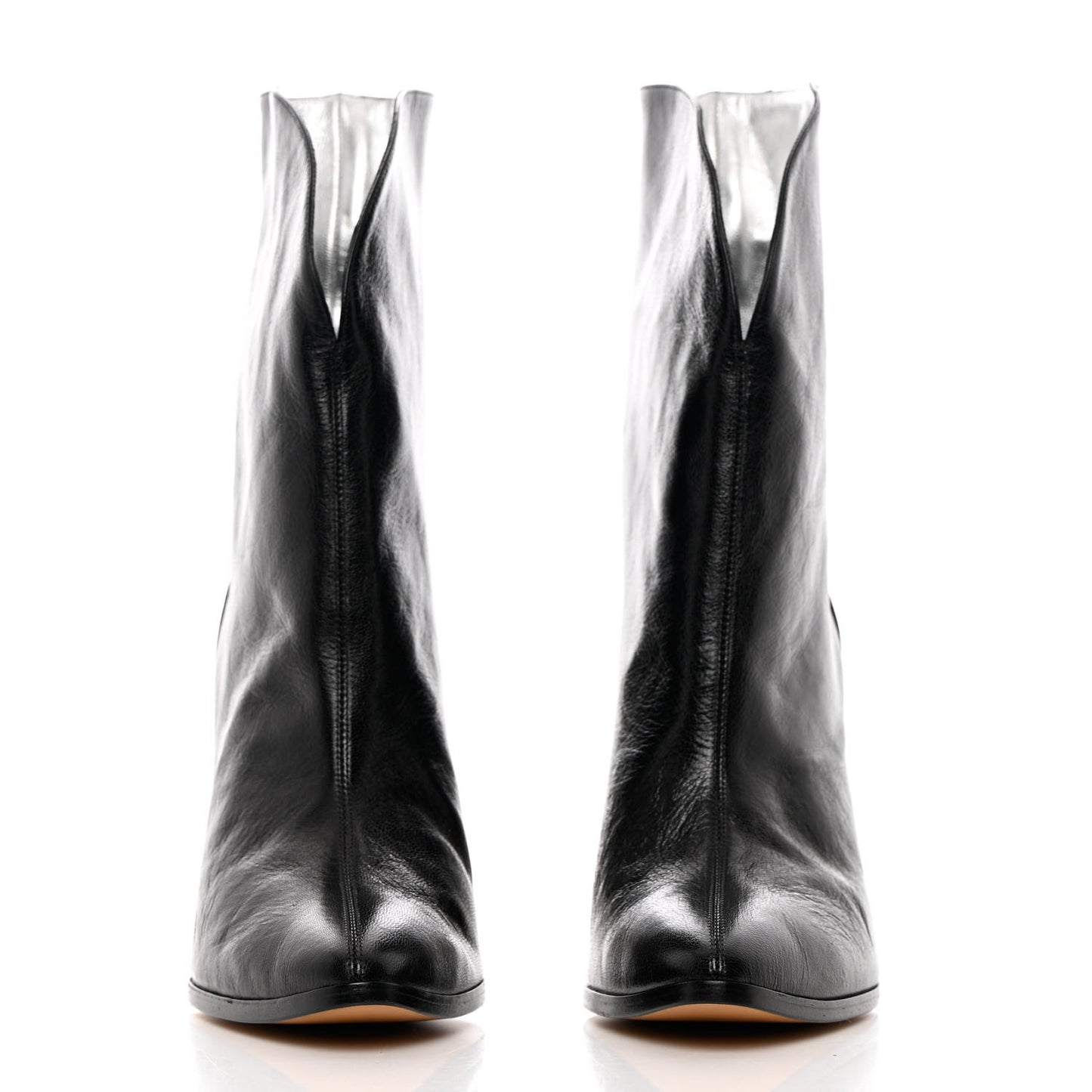 Calfskin Suede GV3 Mid Calf Boots 37 Black