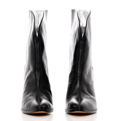 Givenchy Calfskin Suede GV3 Mid Calf Boots 37 Black 2 of 10