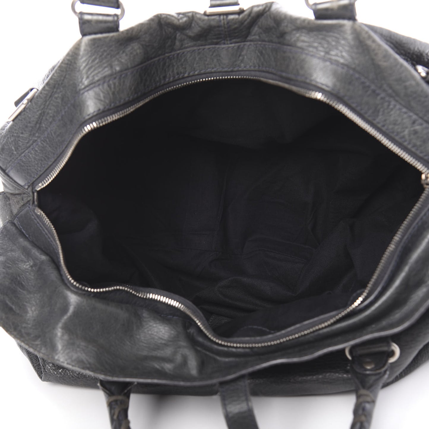 Agneau Classic Hardware Small Squash Duffel Bag Anthracite