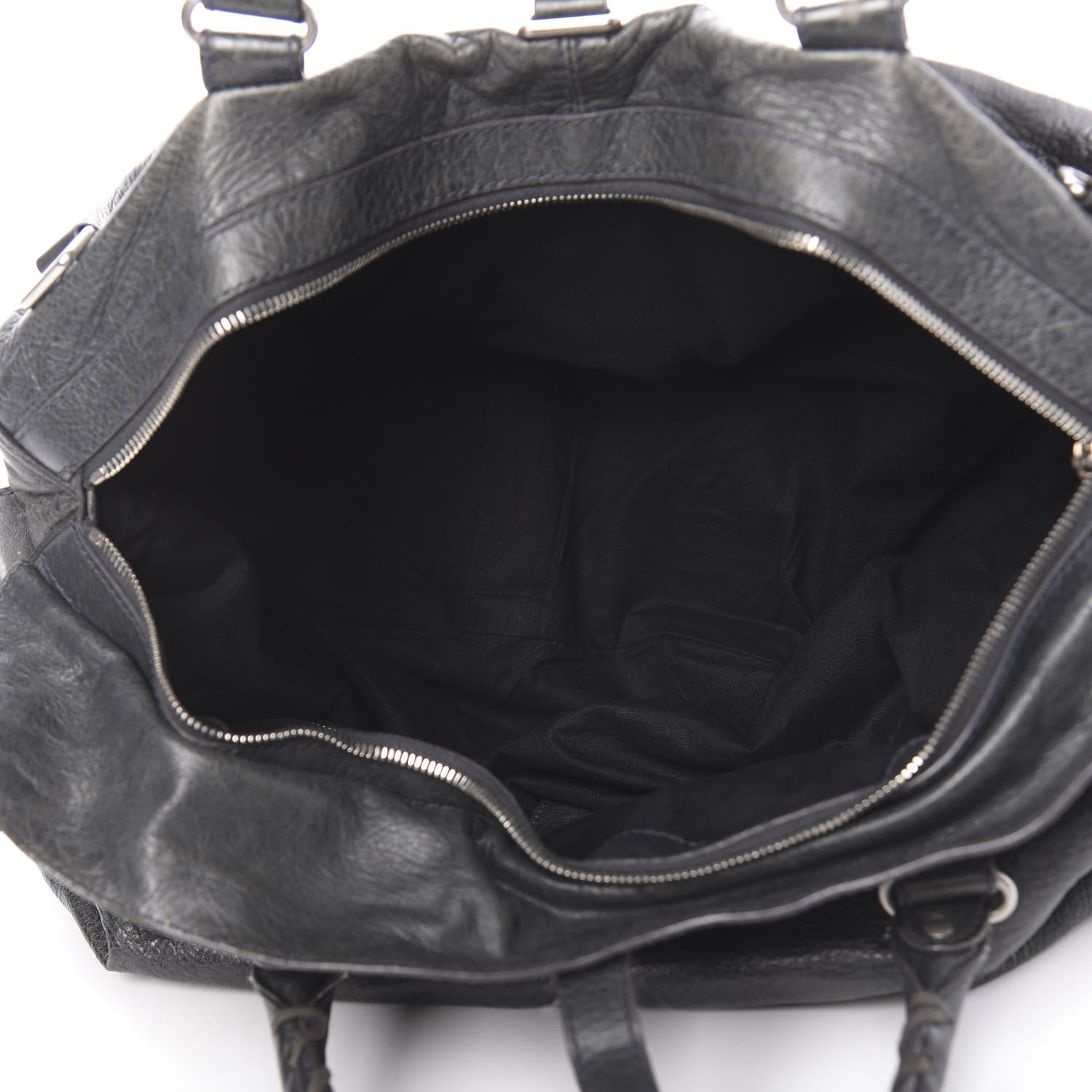 Balenciaga Agneau Classic Hardware Small Squash Duffel Bag Anthracite 6 of 24