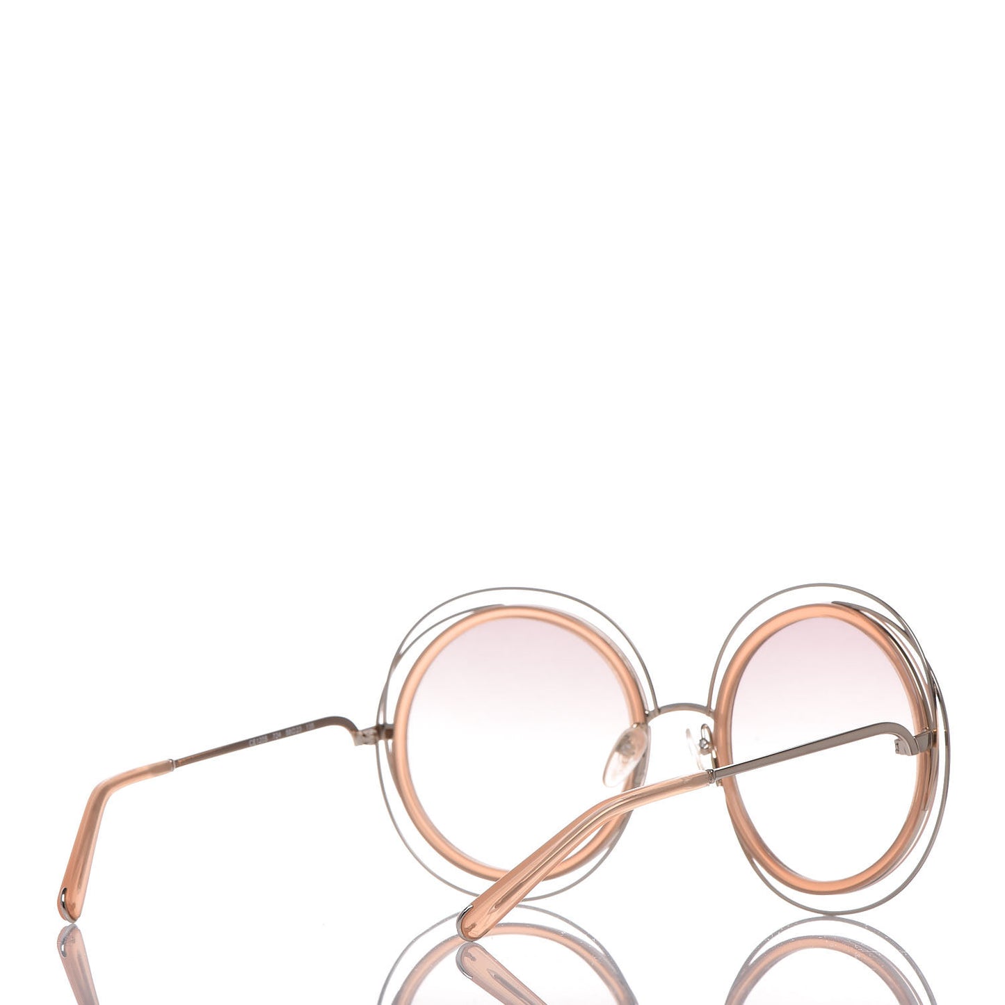 Oversized Round Carlina Sunglasses CE120S Peach Pink