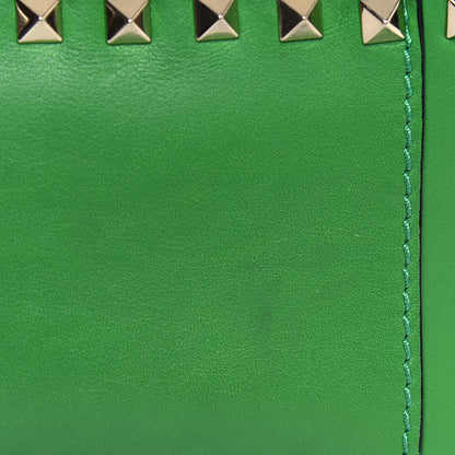 Valentino Garavani Calfskin Medium Rockstud All Over Backpack Green 11 of 20
