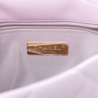 Chanel Lambskin Quilted Medium 19 Flap Light Pink 6 of 11