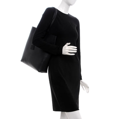 Saint Laurent Calfskin Medium Shopping Tote Black 2 of 8