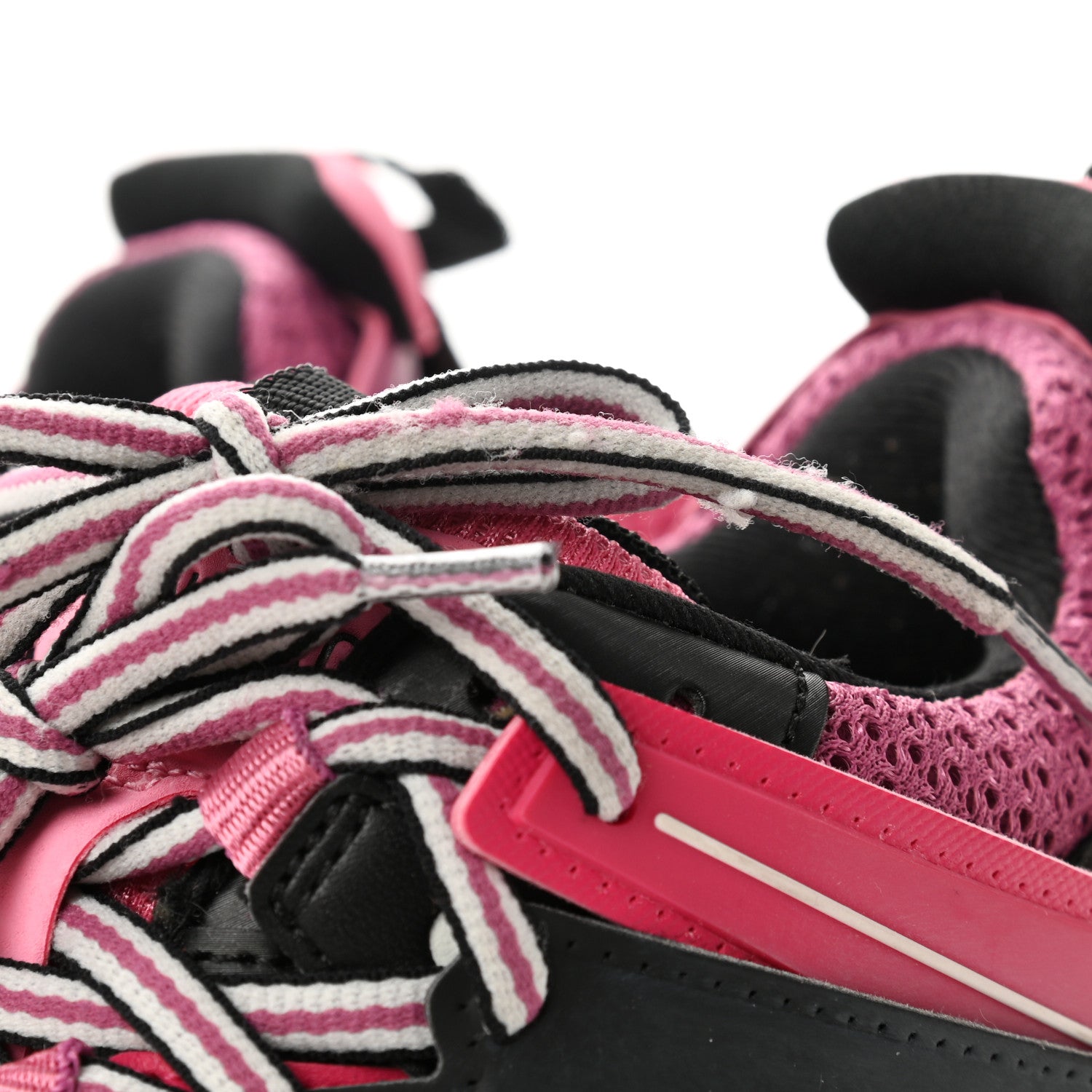 Balenciaga Mesh Nylon Metallic Fabric Womens Track Sneakers 36 Pink Blue 8 of 11