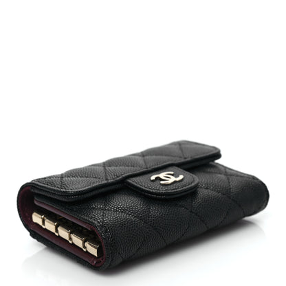 Chanel Caviar Quilted Classic 4 Key Holder Wallet Black 4 of 8