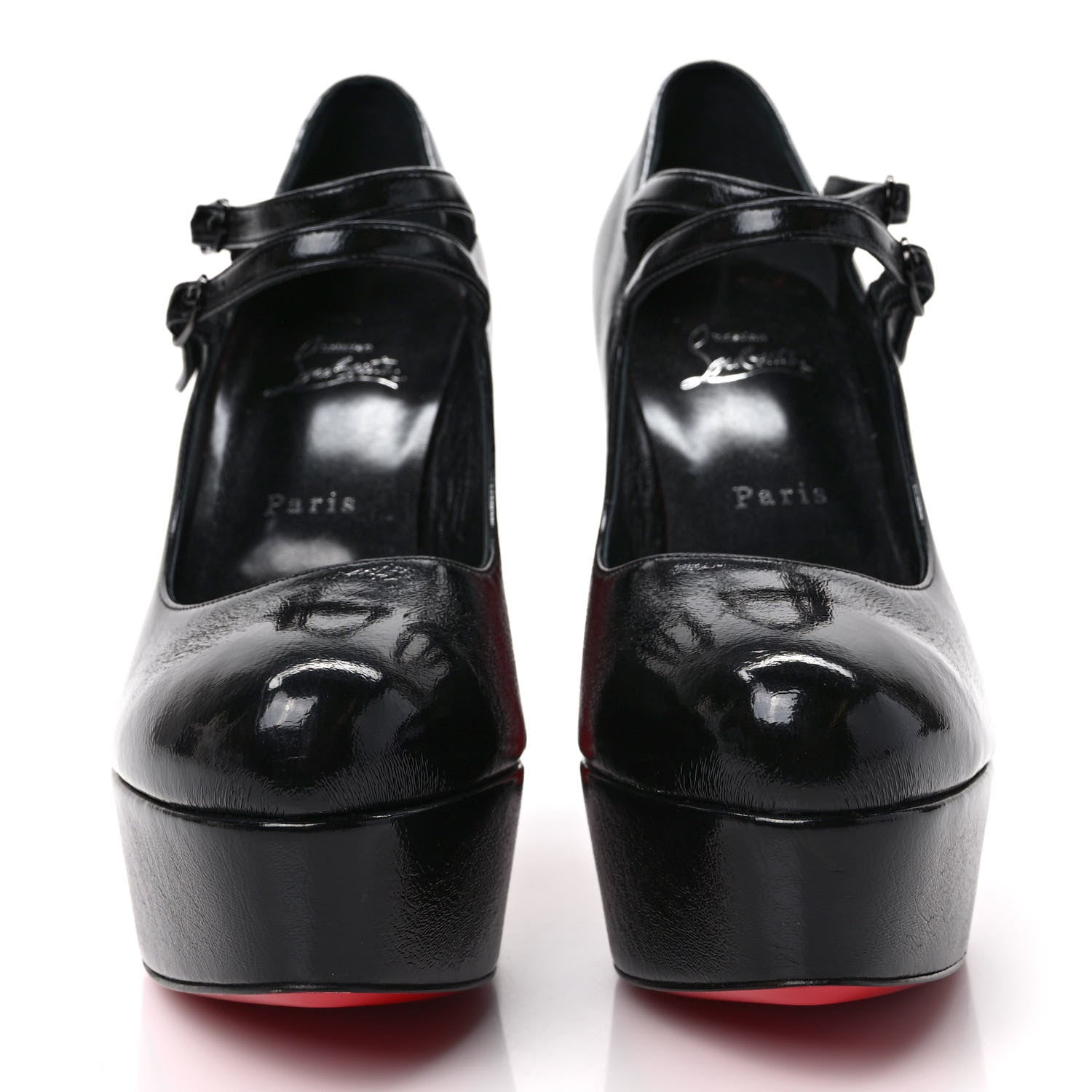 Christian Louboutin Patent Movida Jane 130 Platform Pumps 39 Black 2 of 8