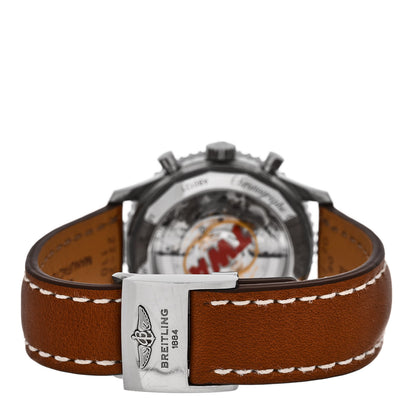 Breitling Stainless Steel Alligator 42mm Navitimer Chronograph Automatic Watch White AB0121 3 of 5
