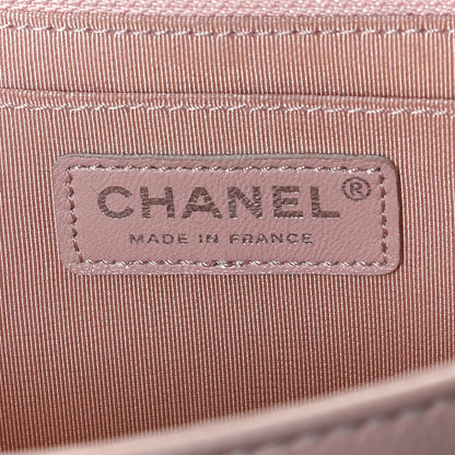 Chanel Caviar Chevron Quilted Single Flap Light Pink 6 of 14