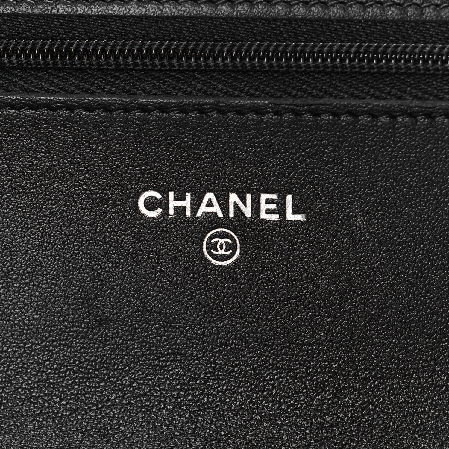 Chanel Lambskin Quilted Wallet On Chain WOC Black 5 of 13