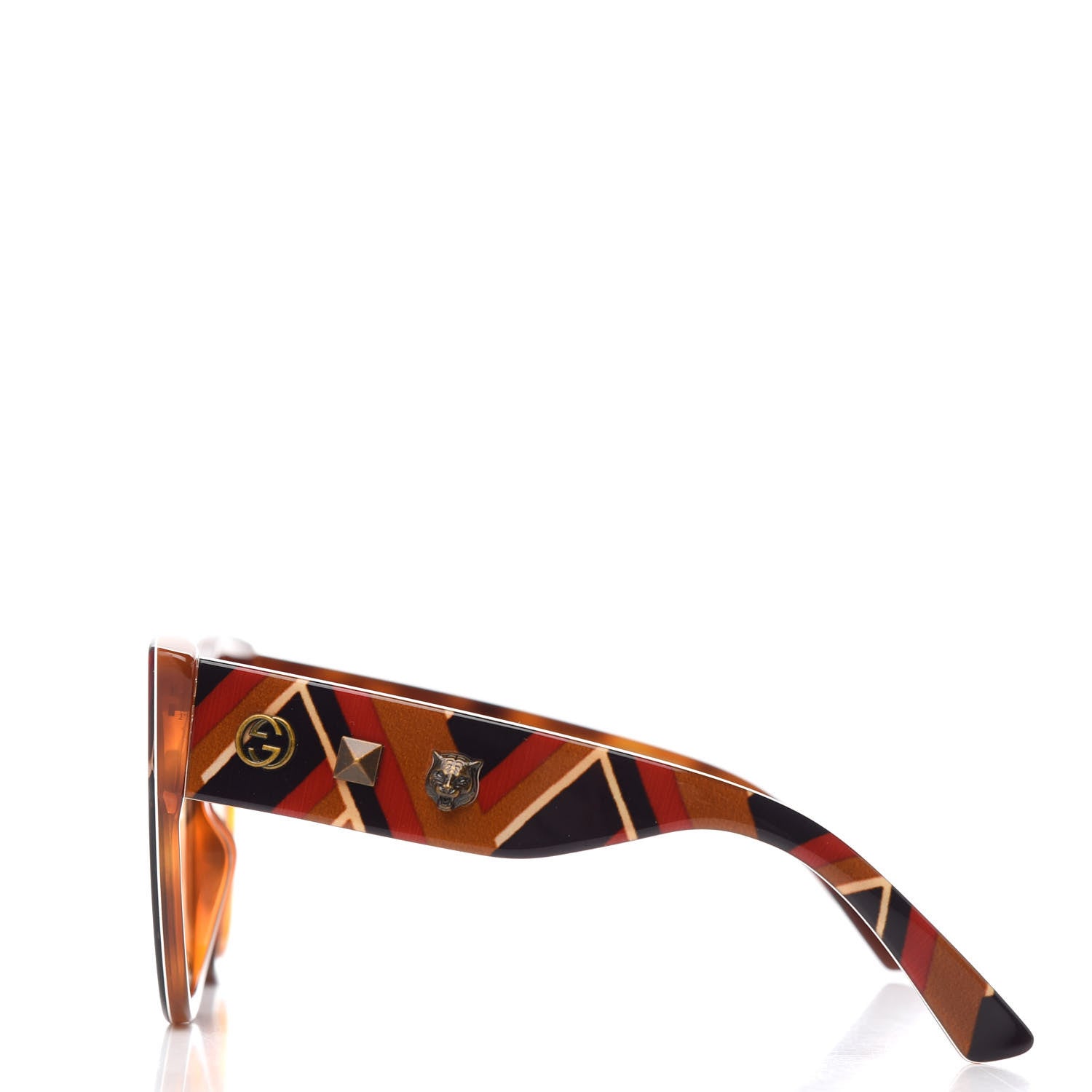 Gucci Acetate Square Frame Sunglasses GG0059S Multicolor 3 of 7