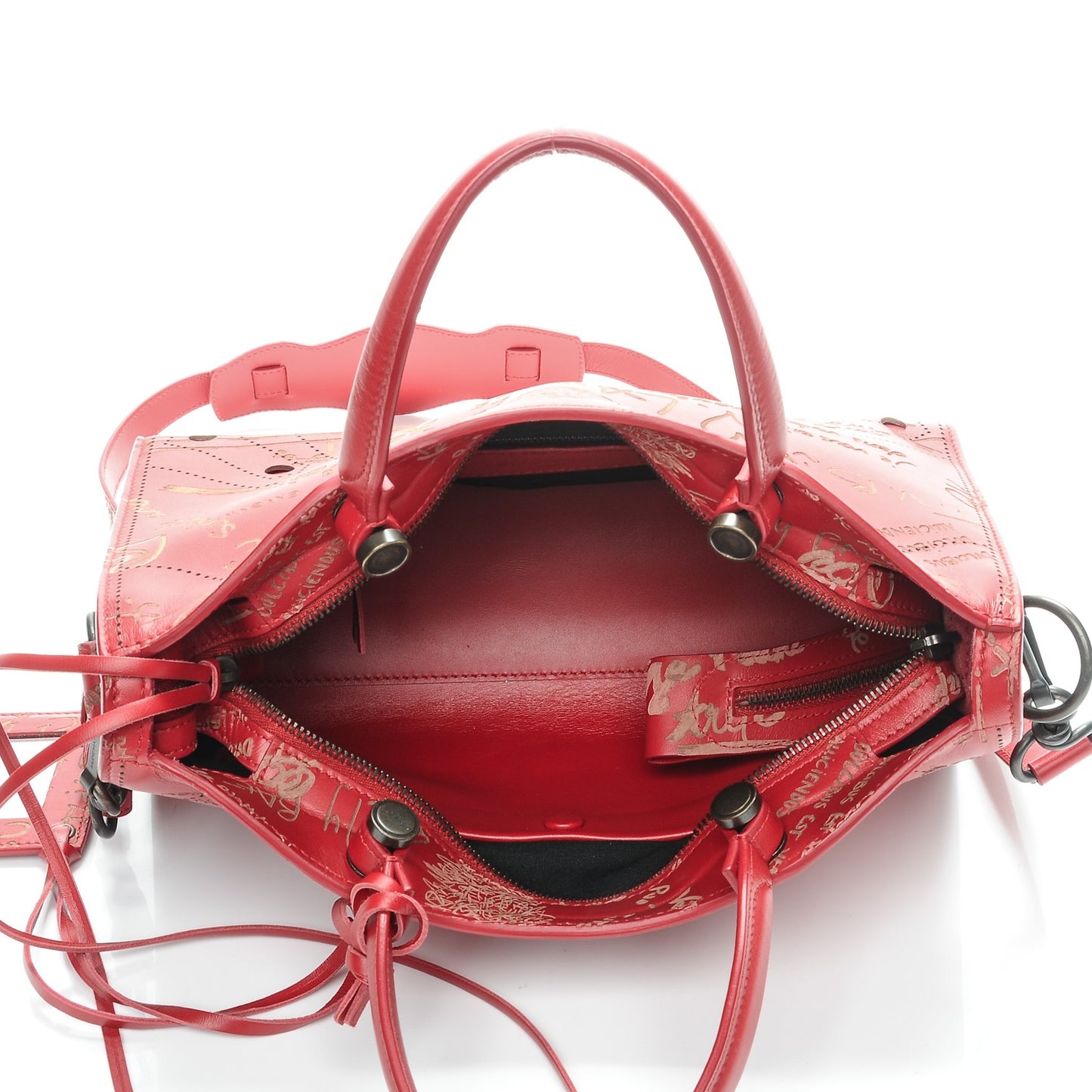 Calfskin Love Perforated Blackout Hardware S City Rouge Profond