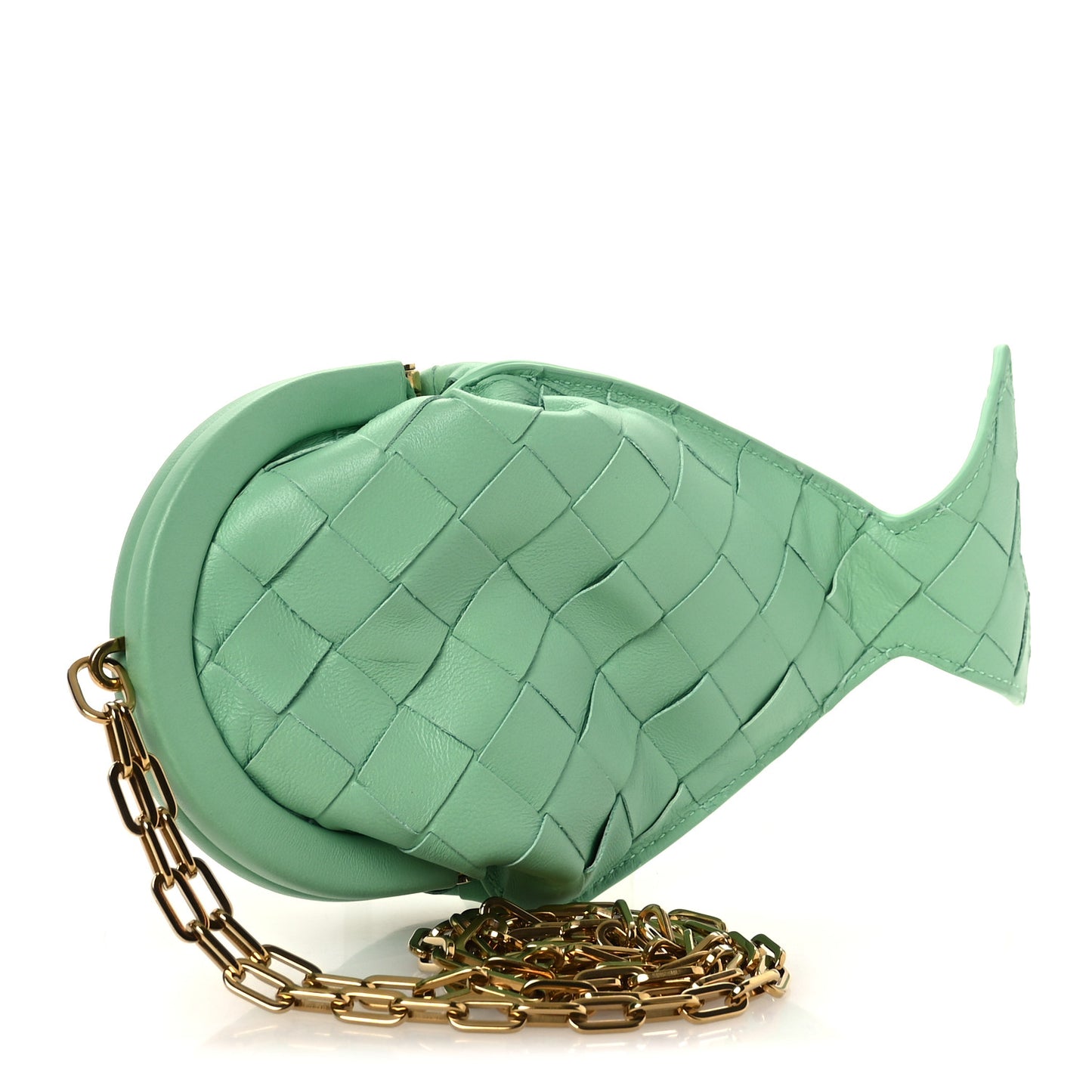 Nappa Intrecciato Fish Pouch On Chain Siren