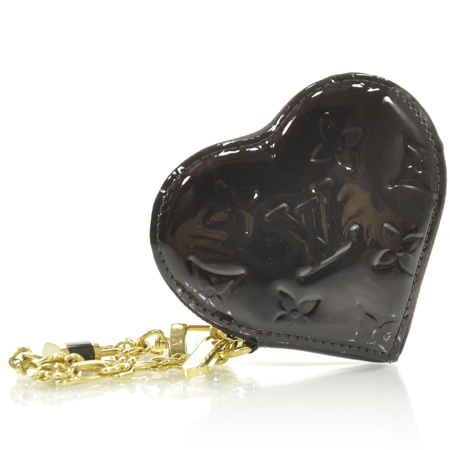 Vernis Coeur Heart Coin Purse Amarante