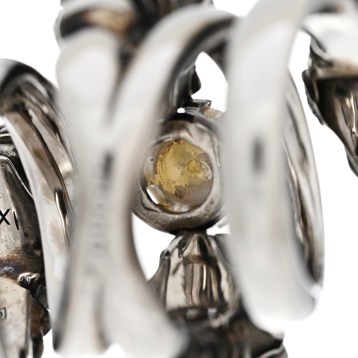 Gucci Pearl Tiger Heads Double Wrap Ring 6.5 Silver 7 of 7