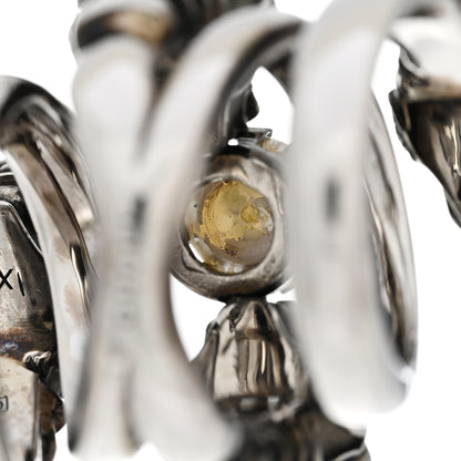 Gucci Pearl Tiger Heads Double Wrap Ring 6.5 Silver 7 of 7