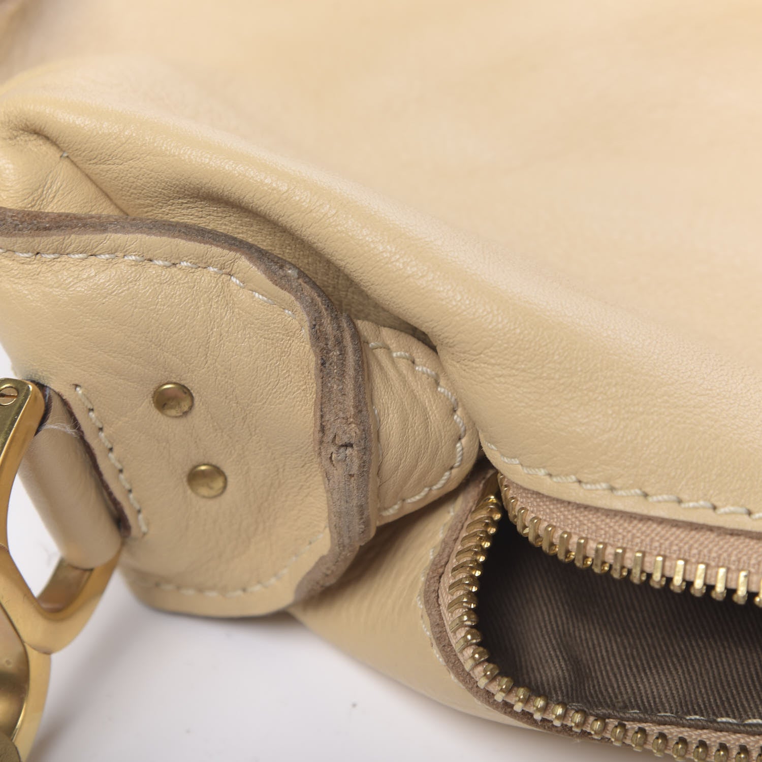 Chloe Calfskin Large Marcie Hobo Beige 8 of 16