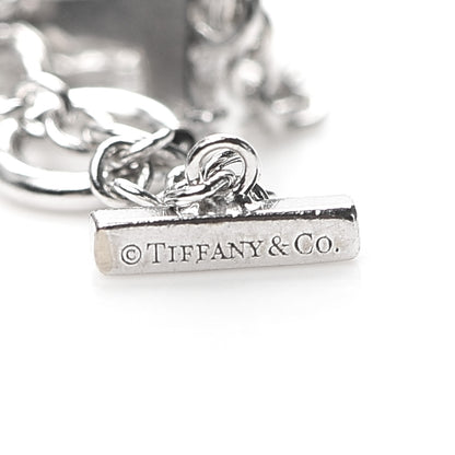 Tiffany 18K White Gold Diamond T Smile Bracelet 4 of 6