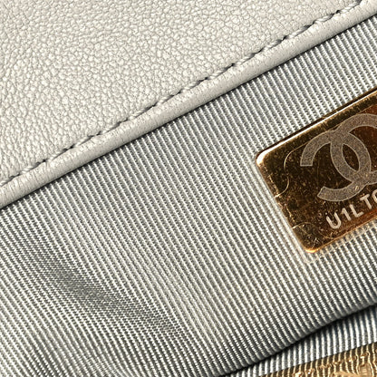 Chanel Lambskin Quilted Medium Chanel 19 Flap Grey 8 of 8