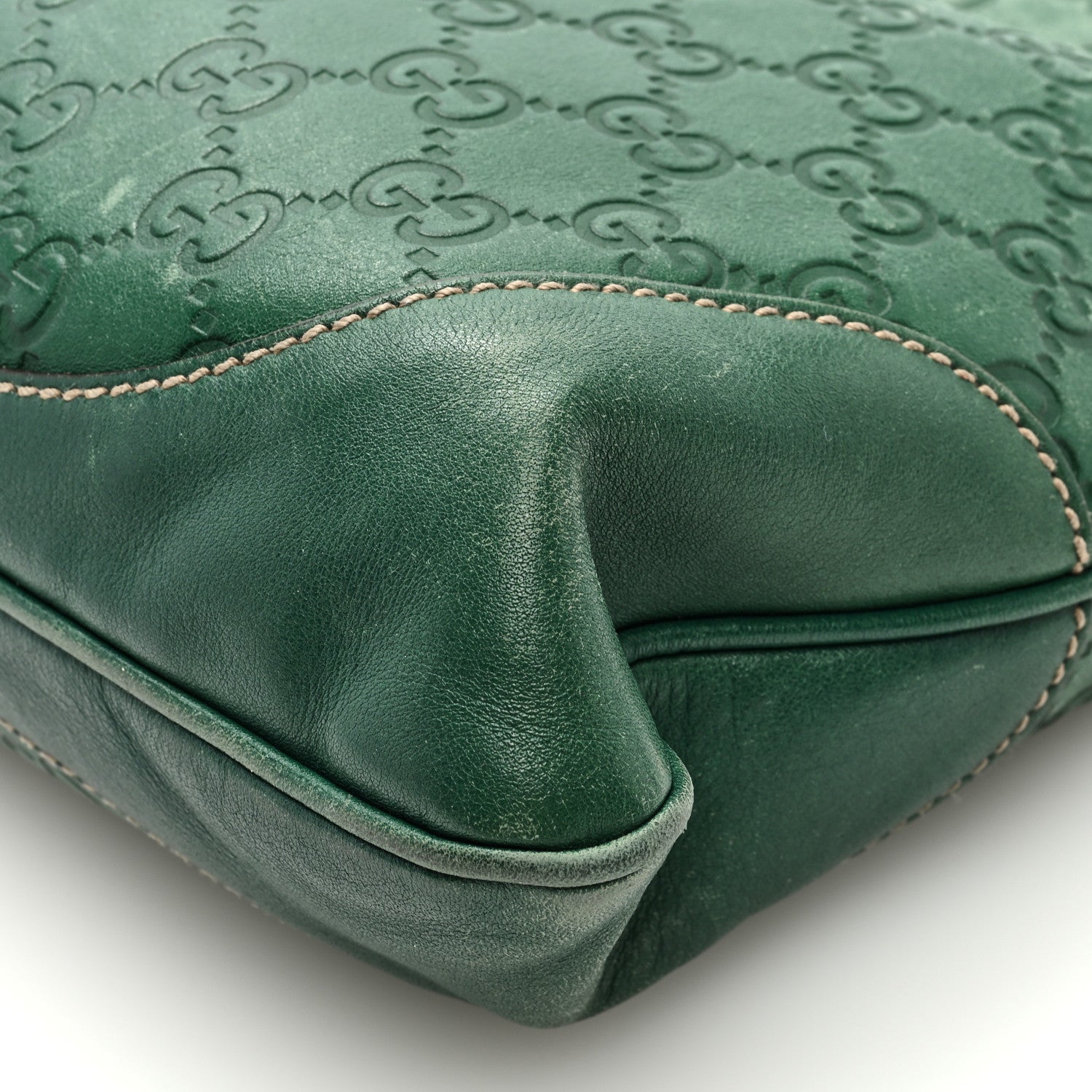 Gucci Guccissima Medium Jackie O Bouvier Hobo Green 9 of 13
