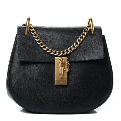 Chloe Goatskin Drew Shoulder Bag Black 1 of 4