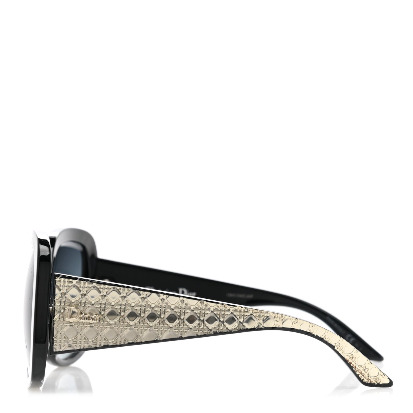 Cannage Dior Lady Lady 1 Sunglasses Black Blue